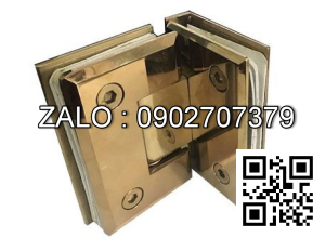 Bản lề kính tường VVP 90 độ màu vàng
