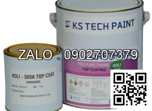 Koli 300 Topcoat Sơn phủ bảo vệ gốc polyurethane 2 thành phần Hàn Quốc