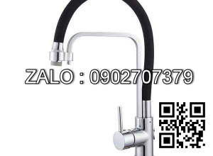 Vòi rửa bát chén nóng lạnh cần cao su silicon di chuyển Homaya HM2DN