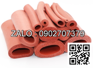 Ống ron cao su silicone xốp đỏ chịu nhiệt