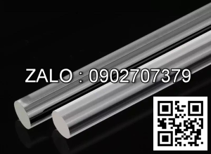 Cây Mica Trắng Trong Tròn Đặc Phi 95Mm - 100Mm