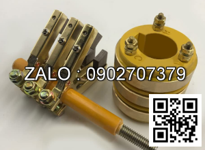 Cổ góp điện 3 pha có kích thước 65 x 112 x 100 mm