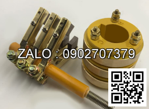 Cổ góp điện 3 pha có kích thước 80 x 136 x 106 mm