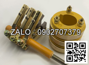 Cổ góp điện 3 pha có kích thước 85 x 140 x 125 mm