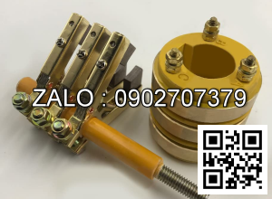 Cổ góp điện 3 pha có kích thước 90 x 160 x 140 mm