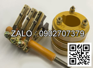 Cổ góp điện 3 pha có kích thước 95 x 160 x 140 mm