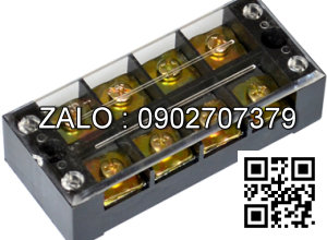 Domino dien, 15A, 600V, TB-1504L Domino dien 2 hang 4 vi tri 15A 600V, model: TB-1504L, kich thuoc: 54x22mm, cau dau domino dang vit