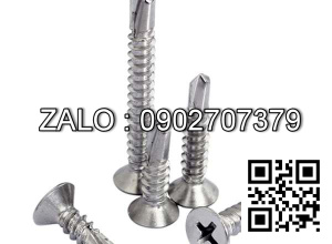 Vít máy Inox đầu bằng M4 35 mm - 50Chiếc/Gói