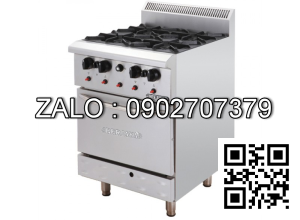 Bếp Âu 6 họng có lò nướng ZH-RQ-6