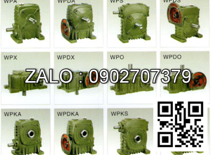 Hộp giảm tốc dạng đứng trục vít - bánh vít Yushen vỏ gang , size : 80 , tỉ số truyền 1/15 mặt bích ( mặt loa ) nằm bên trên Model : WPDS