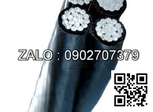 Cáp vặn xoắn hạ thế -TCVN/AS3560 (4 lõi, ruột nhôm, cách điện XLPE) LV-ABC-4x120 (4x19/2.84) -0,6/1kV (ruột nhôm)