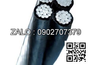 Cáp vặn xoắn hạ thế -TCVN/AS3560 (4 lõi, ruột nhôm, cách điện XLPE) LV-ABC-4x120 (4x37/2.06) -0,6/1kV (ruột nhôm)