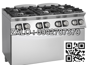 Bếp Âu 6 họng dùng gas có lò nướng lớn dùng điện Giorik ECG76EH