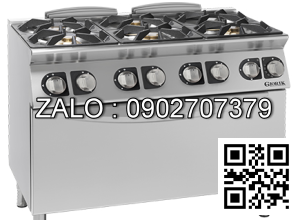 Bếp Âu 6 họng dùng gas có lò nướng lớn dùng gas Giorik CG760H