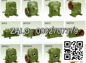 Hộp giảm tốc dạng đứng trục vít - bánh vít Yushen vỏ gang , size : 80 , tỉ số truyền 1/40 mặt bích ( mặt loa ) nằm bên dưới Model : WPDS