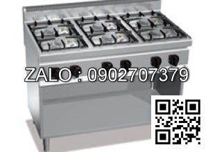 BẾP ÂU 6 HỌNG CÓ LÒ NƯỚNG DÙNG GAS C-G761