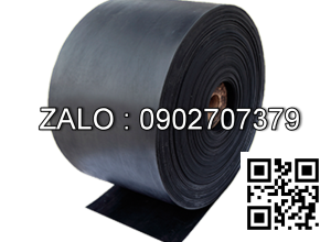 Băng tải cao su đen dày 10, ngang 400, chu vi 24400mm
