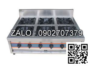 Bếp gas 4 hộc kèm lò nướng Wailaan WGF4-6