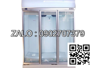 Tủ đông mát 3 cánh kính Okasu 3D / D2C1F-MG