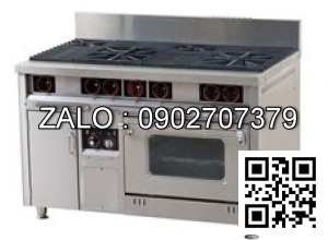 Bếp Âu 2 họng to và 2 họng nhỏ kèm lò nướng CFH-120AS