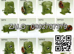 Hộp giảm tốc dạng đứng trục vít - bánh vít Yushen vỏ gang , size : 80 , tỉ số truyền 1/40 mặt bích ( mặt loa ) nằm bên trên Model : WPDS