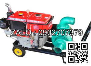 Máy bơm nước đầu nổ D8 đề nổ mát gió