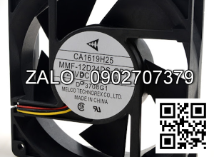 Quat giai nhiet bien tan 120*120*38mm Detail : -Quat giai nhiet bien tan 120*120*38mm, Model: KD 2412 AM BX-6A, DC24V,7.2W,NSX: SUNON