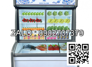 TỦ ĐÔNG MÁT TRƯNG BÀY SIÊU THỊ 1180 LÍT SNOW VILLAGE HY-1600H