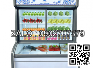 TỦ ĐÔNG MÁT TRƯNG BÀY SIÊU THỊ 880 LÍT SNOW VILLAGE HY-1800