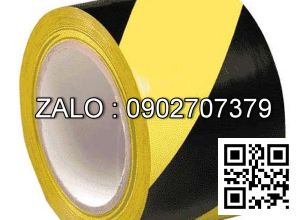 Băng Keo Dán Nền Cảnh Báo Vàng, Đen 50Mm