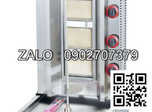 Lò nướng salamander bánh mì doner kebar dùng gas điện GB-1050