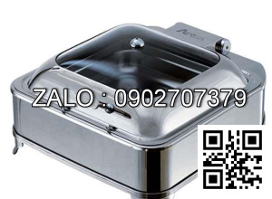 Nồi Hâm Buffet Vuông Nắp Kiếng Đun Bằng Điện AT61293