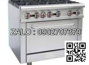 BẾP ÂU 6 HỌNG CÓ LÒ NƯỚNG DÙNG GAS EAGLE HDSGR-36