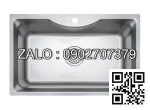 Chậu Rửa Chén Liền Khối 1 Ngăn Kiểu Vuông Dòng Plus 100% Inox 304 Dùng Bền Bỉ