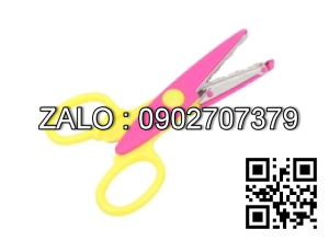 Kéo tập cắt thủ công cho trẻ nhỏ màu vàng, hồng (Kiện 10 cái)