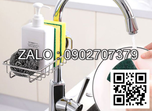 Kệ để đồ rửa chén cạnh vòi rửa đa năng bằng inox không gỉ tiện lợi (Kiện 100 cái)