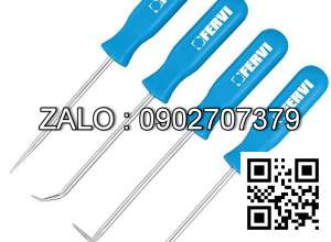 Bộ dụng cụ lấy o-ring FERVI 0471, gasket 4 chi tiết, dài 135 mm