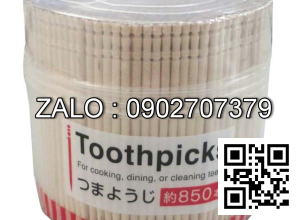 Hộp 850 tăm tre cao cấp (Kiện 20 cái)