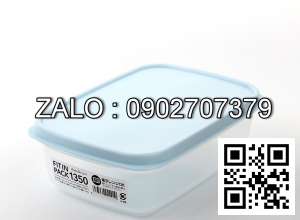 Hộp nhựa nắp dẻo 1350ml (xanh mint) (Kiện 8 cái)