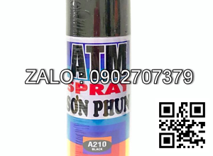 Sơn xịt atm a210 đen bóng
