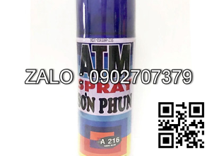 Sơn xịt atm a216 xanh đen