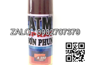 Sơn xịt atm a222 nâu xẫm
