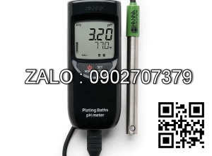 Máy đo pH/nhiệt độ cầm tay HANNA HI99131 (-2.00 ~16.00 pH; -5.0 ~105.0°C)