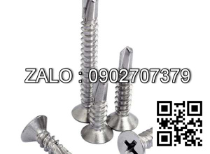 Vít máy Inox đầu bằng M6 40 mm - 20Chiếc/Gói