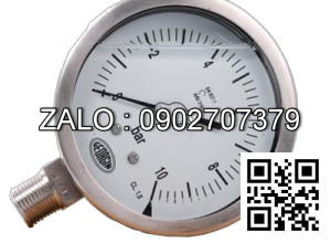 Đồng hồ áp suất 0-10 bar , Đường kinh 100mm