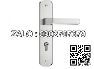 Khóa cửa nẹp Vickini 37918.102 inox bóng mờ ruột chốt