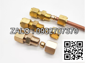 Nối Ống Đồng Có Hạt Bắp 12Mm-Nối Ống Đồng Có Hạt Bắp 16Mm