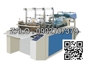 Máy cắt túi tự hủy, tự động dập quai 4 giàn tốc độ cao MXFQ+L-100