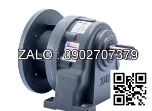 Hộp giảm tốc WANSHSIN mặt bích 1/4 HP 200W đầu cốt lòi 18mm , tỉ số truyền 3-10