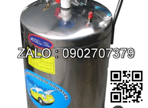 Bình bọt sơn Inox thấp 70L